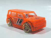 2016 Hot Wheels X-Raycers Scion xB Clear Orange Die Cast Toy Car Vehicle