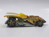 2010 Hot Wheels Insectirides Draggin' Tail Green and Chrome Gold Die Cast Toy Car Vehicle