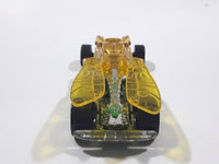 2010 Hot Wheels Insectirides Draggin' Tail Green and Chrome Gold Die Cast Toy Car Vehicle