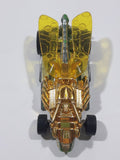 2010 Hot Wheels Insectirides Draggin' Tail Green and Chrome Gold Die Cast Toy Car Vehicle