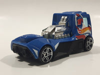 2013 Hot Wheels HW Racing - HW Race Team Rennen Rig Metalflake Blue Die Cast Toy Car Vehicle