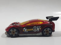 2013 Hot Wheels Stunt Circuit Synkro Clear Red Die Cast Toy Car Vehicle