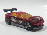 2013 Hot Wheels Stunt Circuit Synkro Clear Red Die Cast Toy Car Vehicle