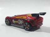 2013 Hot Wheels Stunt Circuit Synkro Clear Red Die Cast Toy Car Vehicle