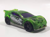 2016 Hot Wheels Track Builder Synkro Clear Green Die Cast Toy Car Vehicle