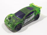 2016 Hot Wheels Track Builder Synkro Clear Green Die Cast Toy Car Vehicle