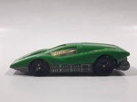 1987 Hot Wheels Large Charge Silver Bullet Green Die Cast Toy Car Vehicle