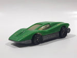 1987 Hot Wheels Large Charge Silver Bullet Green Die Cast Toy Car Vehicle