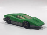 1987 Hot Wheels Large Charge Silver Bullet Green Die Cast Toy Car Vehicle