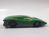 1987 Hot Wheels Large Charge Silver Bullet Green Die Cast Toy Car Vehicle