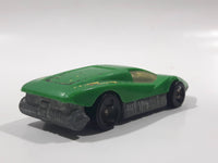 1987 Hot Wheels Large Charge Silver Bullet Green Die Cast Toy Car Vehicle