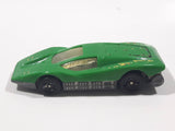 1987 Hot Wheels Large Charge Silver Bullet Green Die Cast Toy Car Vehicle