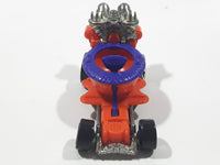 2001 Hot Wheels Hot Seat Orange and Purple Die Cast Toy Car Vehicle