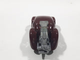 2010 Hot Wheels Volkswagen Beetle (Tooned) Metalflake Dark Red Die Cast Toy Car Vehicle