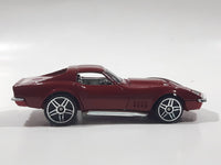 2006 Hot Wheels First Editions '69 Corvette Stingray Dark Red Die Cast Toy Muscle Car Vehicle