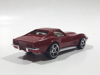 2006 Hot Wheels First Editions '69 Corvette Stingray Dark Red Die Cast Toy Muscle Car Vehicle