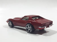 2006 Hot Wheels First Editions '69 Corvette Stingray Dark Red Die Cast Toy Muscle Car Vehicle