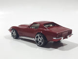 2006 Hot Wheels First Editions '69 Corvette Stingray Dark Red Die Cast Toy Muscle Car Vehicle