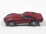 2006 Hot Wheels First Editions '69 Corvette Stingray Dark Red Die Cast Toy Muscle Car Vehicle