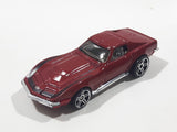 2006 Hot Wheels First Editions '69 Corvette Stingray Dark Red Die Cast Toy Muscle Car Vehicle