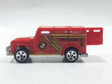 2010 Hot Wheels Race World City Armored Truck Paramedic Rescue Red Die Cast Toy Car Vehicle with Opening Rear Door