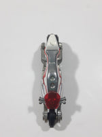 2010 Hot Wheels HW Racing Canyon Carver White Motorcycle Motorbike Die Cast Toy Car Vehicle