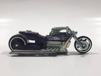 2006 Hot Wheels Rebel Rides Airy 8 Metalflake Purple Motorcycle Die Cast Toy Vehicle