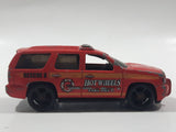 2009 Hot Wheels HW City Works '07 Chevy Tahoe Fire Dept. Rescue #8 Red Die Cast Toy Car Emergency Vehicle