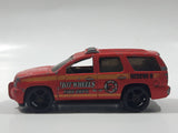 2009 Hot Wheels HW City Works '07 Chevy Tahoe Fire Dept. Rescue #8 Red Die Cast Toy Car Emergency Vehicle