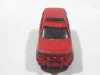 2009 Hot Wheels HW City Works '07 Chevy Tahoe Fire Dept. Rescue #8 Red Die Cast Toy Car Emergency Vehicle