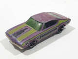 2009 Hot Wheels Muscle Mania Olds 442 Purple Die Cast Toy Car Vehicle