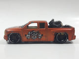 2010 Hot Wheels HW Garage Chevy Silverado Truck Satin Copper Die Cast Toy Car Vehicle