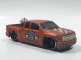 2010 Hot Wheels HW Garage Chevy Silverado Truck Satin Copper Die Cast Toy Car Vehicle