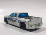 2012 Hot Wheels HW Main Street Chevy Silverado Police Truck White Die Cast Toy Car Vehicle