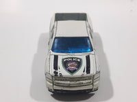 2012 Hot Wheels HW Main Street Chevy Silverado Police Truck White Die Cast Toy Car Vehicle