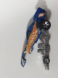 2004 Hot Wheels First Editions Mustang Funny Car Metalflake Blue Die Cast Toy Race Car Vehicle with Lifting Body