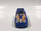 2004 Hot Wheels First Editions Mustang Funny Car Metalflake Blue Die Cast Toy Race Car Vehicle with Lifting Body