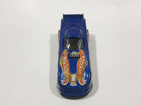 2004 Hot Wheels First Editions Mustang Funny Car Metalflake Blue Die Cast Toy Race Car Vehicle with Lifting Body