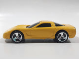 2000 Hot Wheels Corvette Yellow Die Cast Toy Car Vehicle McDonald's Happy Meal