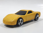 2000 Hot Wheels Corvette Yellow Die Cast Toy Car Vehicle McDonald's Happy Meal