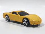 2000 Hot Wheels Corvette Yellow Die Cast Toy Car Vehicle McDonald's Happy Meal