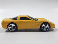 2000 Hot Wheels Corvette Yellow Die Cast Toy Car Vehicle McDonald's Happy Meal