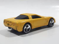 2000 Hot Wheels Corvette Yellow Die Cast Toy Car Vehicle McDonald's Happy Meal