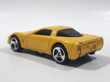 2000 Hot Wheels Corvette Yellow Die Cast Toy Car Vehicle McDonald's Happy Meal