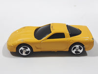 2000 Hot Wheels Corvette Yellow Die Cast Toy Car Vehicle McDonald's Happy Meal