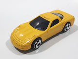 2000 Hot Wheels Corvette Yellow Die Cast Toy Car Vehicle McDonald's Happy Meal