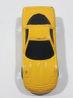 2000 Hot Wheels Corvette Yellow Die Cast Toy Car Vehicle McDonald's Happy Meal