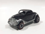 Vintage 1977 Hot Wheels Super Chromes Neet Streeter Chrome Painted Black Die Cast Toy Car Vehicle Red Lines - Missing Motor