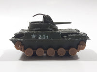 Rare Vintage TinToys W.T. 315 M42 Duster Tank Army Green Die Cast Toy Car Vehicle