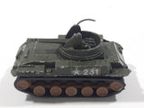 Rare Vintage TinToys W.T. 315 M42 Duster Tank Army Green Die Cast Toy Car Vehicle
